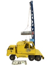 1960's NYLINT MICHIGAN T-24 PRESSED STEEL CRANE