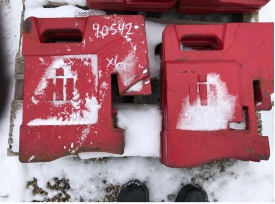 90542- IH 100# FRONT WEIGHTS (6)