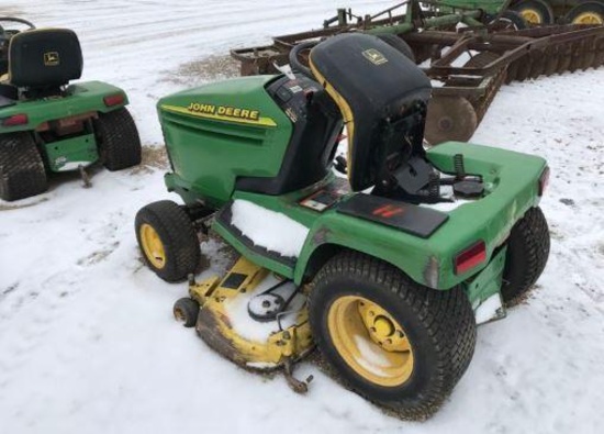 92193- JD 345 LAWN/GARDEN TRACTOR W/DECK (AS-IS)