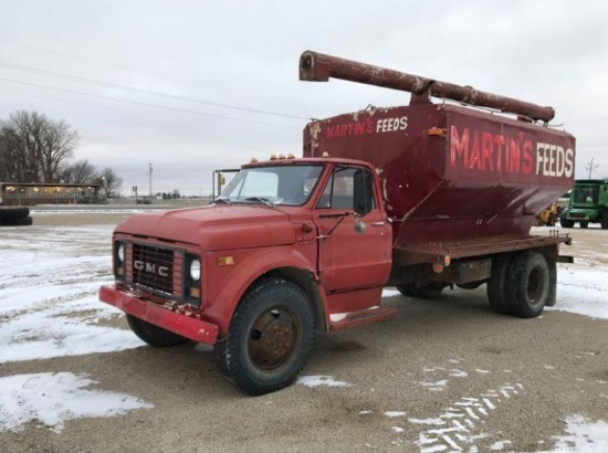 92275- GMC FEED TRUCK, 70,867 MILES SHOWING, MANUAL