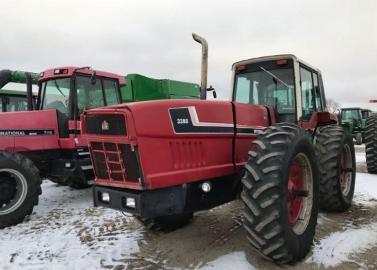 92401- INTERNATIONAL 3388 2+2 TRACTOR, ORIGINAL, CAH, 3 PT, 2 PTO, 2 HYDRAULIC, 3205 HRS SHOWING