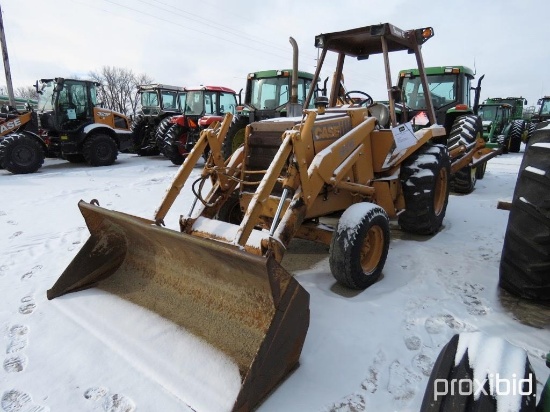 92402- CASE 580E BACKHOE, OROPS, 2WD, STANDARD HOE, 4748 HRS SHOWING