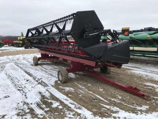 92531- CASE IH 1020 20? GRAIN HEAD, FORE/AFT, STEEL DIVIDERS