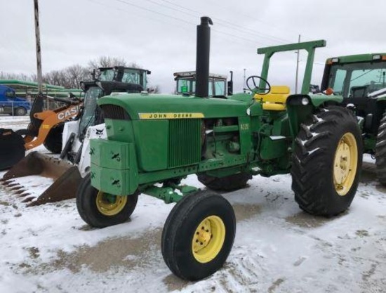 92632- JD 4320 DSL TRACTOR, OS, 2WD, FRONT WEIGHTS, 3PT, PTO, 2 HYDRAULIC, HRS UNKNOWN