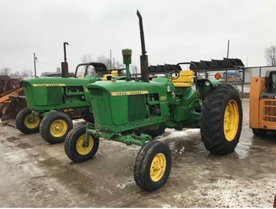 92967- JOHN DEERE 3020 TRACTOR, DIESEL, 3PT., PTO, SYNCRO, 1 HYDRAULIC, 18.4-34 TIRES, 1747 HOURS
