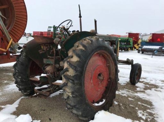 93033- OLIVER 77 TRACTOR, GAS, NON RUNNING, PTO, ORIGINAL