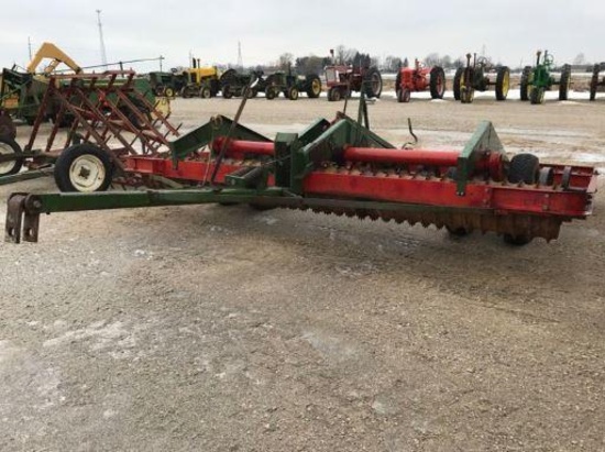 93129- BRILLION 12' CULTIMULCHER, REAR SCRAPERS, DUAL INBOARD WHEELS
