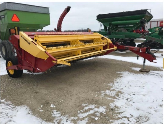 93762- NEW HOLLAND 1465 HAYBINE, RUBBER ROLLS, VERY NICE