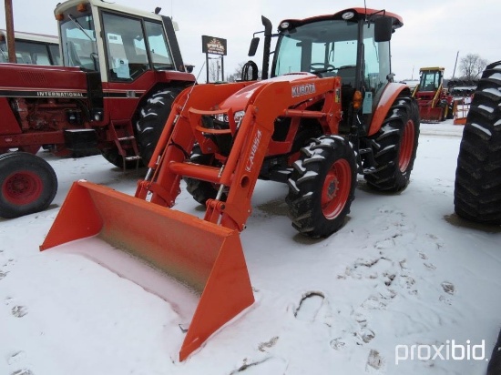 93964- KUBOTA M5-111 TRACTOR W/LA1854 LOADER, CAH, MFWD, 3PT, PTO, 2 HYDRAULIC, 294.1 HRS SHOWING