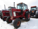 87505- INTERNATIONAL 1586 TRACTOR, CAH, 2WD, DSL, 3PT, PTO, 2 HYD, REPAINTED, 6630 HRS SHOWING, 1980