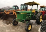 93927- JOHN DEERE 4000 DIESEL TRACTOR, OPEN STATION W/CANOPY, 16.9-34 TIRES, SIDE CONSOLE, 3PT.,