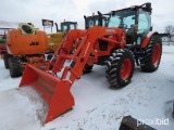 93965- KUBOTA M6-131 TRACTOR W/LA2255 LOADER, CAH, MFWD, 3PT, PTO, 3 HYDRAULIC, 380 HRS SHOWING