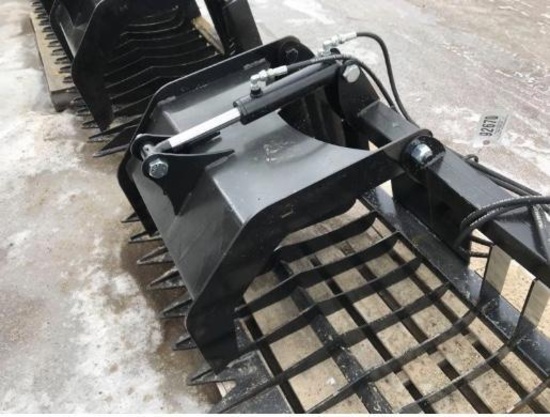 92670- 80" DOUBLE CYLENDER SKID STEER MOUNT GRAPPLE