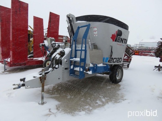 92734- PENTA 2020 SD TMR MIXER WAGON, TORNADO AUGER, UNLOAD CONVEYOR, 540PTO, SCALES