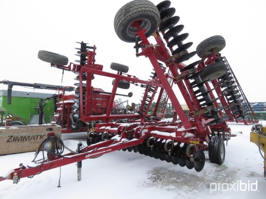 92756- 2014 KONGSKILDE 9100 VERTICAL TILLAGE DISC, SINGLE CRUMBLER ON REAR, WALKING TANDEM ON BASE