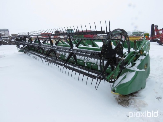 93061- JOHN DEERE 930 F GRAIN HEAD, 35', FORE/AFT, FULL FINGER AUGER, #692916