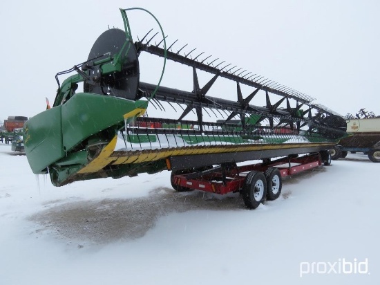 93087- JOHN DEERE 640FD DRAPER HEADER, FORE/AFT, POLY, #755511