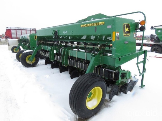 93088- JOHN DEERE 1530 GRAIN DRILL, 3PT., NO-TILL, 12" SPACING, SI BELT METERS