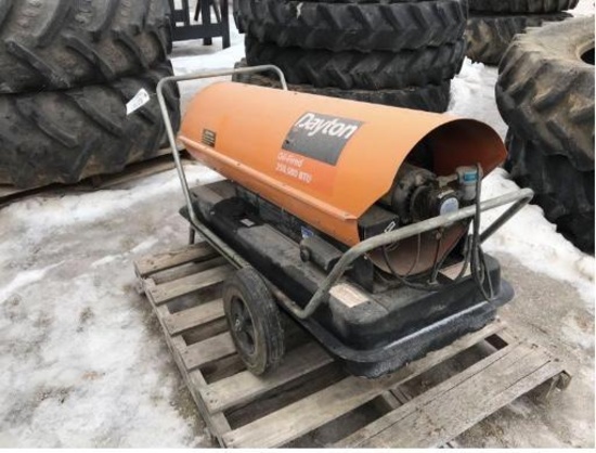 93161- DAYTON OIL FIRED 350,000 BTU HEATER