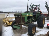 92232- JD 1250 TRACTOR, OPEN STATION, ROCK SHAFT, PTO, GEAR DRIVE