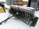 93002- JOHN DEERE FB 14X7 GRAIN DRILL W/GRASS SEEDER, SINGLE DISC