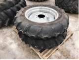 93151- FIRESTONE 11.2-24 TIRES AND WHEELS (NEW TIRES)