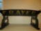 85725 F.R.AYER wooden buckboard wagon seat, excellent stenciling & lettering