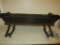 85731 Wooden buckboard wagon seat, excellent stenciling & lettering