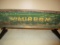 85721 The Auburn wooden bench board wagon seat, excellent stenciling & lettering