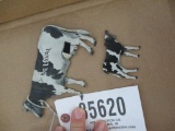 85620 Delaval cow & calf, tin