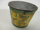 85775 J-D-D grease bucket, 5 misc JD pocket ledgers