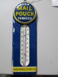 85228 Mail Pouch Tobacco Thermometer 3 X 9 embossed