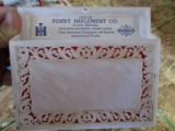 85201 Penny Implement Co. Letter Holder, Sargeant, NE IH 6 x 5.5