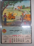 85477 MM 1955 calendar, Tahoka Implement Co. Calendar, Tahoka, TX phone #122