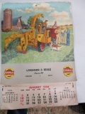 85476 MM 1954 calendar, Lorenson and Bicycle, Garwin, IA phone #42