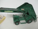 85841 Model toys, Barber Greene tractor, w/ elevator, vintage, original, 1/16 scale
