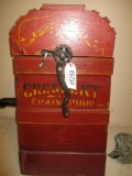 85734 Crescent Chain pump, wooden, excellent stenciling & lettering