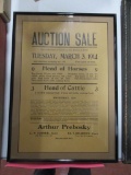 85174 Sale/ Auction Bill 1914 year, location Leeds, IA