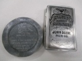 85506 John Deere ash tray and JD pocket companion