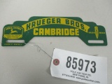 85973 Krueger brothers license plate top