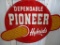 85169 - Dependable Pioneer Sign, 39 x 30, embossed, metal