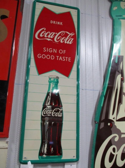 85309 - Coca- Cola Sign 55 X 17.5 tin, single- sided