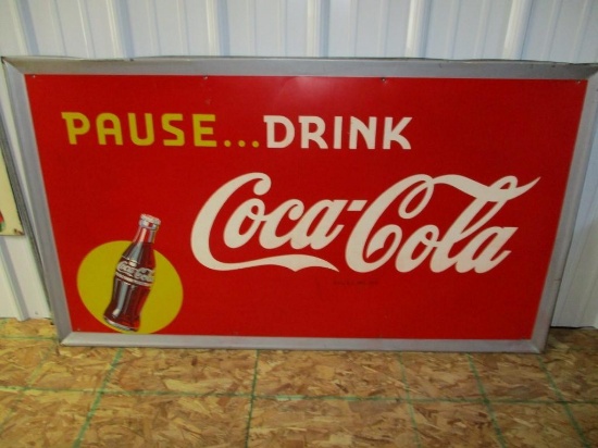 85145 - Coke single- sided, metal, 32 X 56
