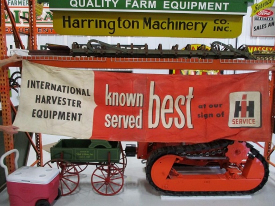 85351 - International Harvester Canvas Banner 33 X 112, Known, Served, Best