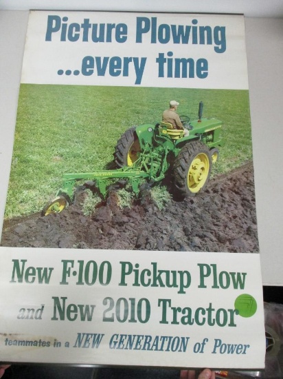 85737 - JD 2010 plowing poster, 37 1/2" X 25"