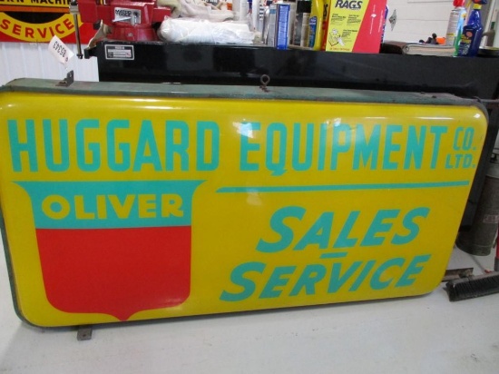 85343 - Oliver Sales Service, double- sided plastic, Huggard Equipment Co.72 X 37