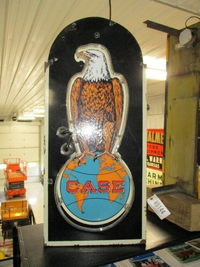 85144 - Case Eagle Sign, neon, porcelain, 18 x 40