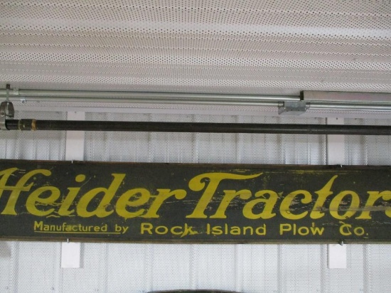 85410 - Heider Tractors Manufactured Rock Island Plow Co. Wood, sandstone 16 X 95