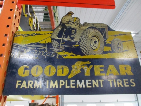 85356 - Goodyear Flange sign double- sided, Farm Implement Tires 18 X 46