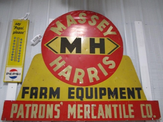 85319 - MH Farm Equipment, Patrons Mercantile Co. single- sided, metal 47 X 59